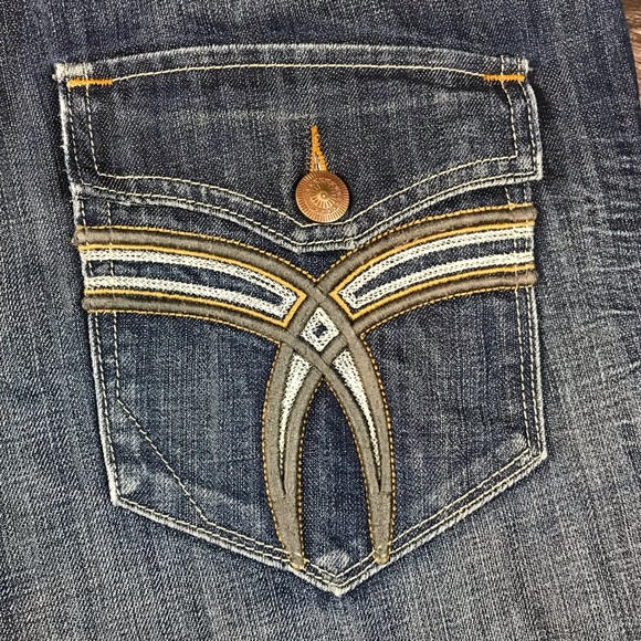 X-Ray Men’s Distressed Faded Blue Straight Leg Denim Jeans Size 36 - Picture 9 of 10